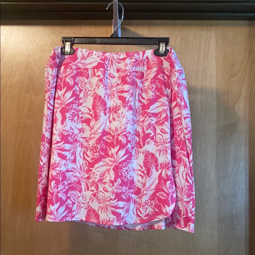 Floral Pink Skort; Size L
